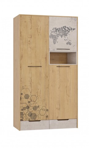 Шкаф для одежды 3 двери и 2 ящика Шк134.0 ДС Стэнфорд в Пойковском - poikovskii.ok-mebel.com | фото