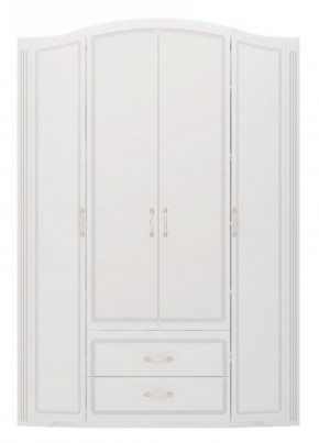 Шкаф для одежды 4-х дв.с ящиками Виктория 2  с зеркалами в Пойковском - poikovskii.ok-mebel.com | фото 1
