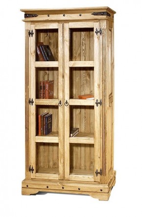 Шкаф книжный "Викинг 03" массив в Пойковском - poikovskii.ok-mebel.com | фото 2