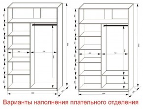 Шкаф-купе 1400 серии SOFT D8+D2+B2+PL4 (2 ящика+F обр.штанга) профиль «Графит» в Пойковском - poikovskii.ok-mebel.com | фото 8