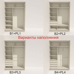 Шкаф-купе 1600 серии SOFT D1+D3+B2+PL1 (2 ящика+1штанга) профиль «Графит» в Пойковском - poikovskii.ok-mebel.com | фото 5