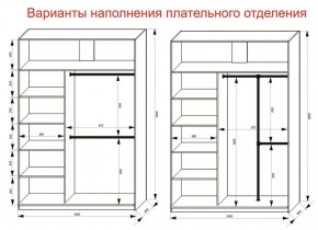 Шкаф-купе 1600 серии SOFT D8+D2+B2+PL4 (2 ящика+F обр.штанга) профиль «Графит» в Пойковском - poikovskii.ok-mebel.com | фото 8