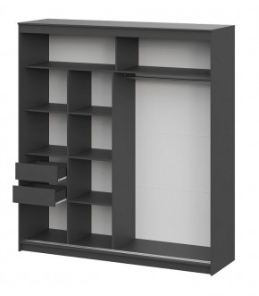 Шкаф-купе ШКП 3 МАКС (2000) Графит серый в Пойковском - poikovskii.ok-mebel.com | фото 3