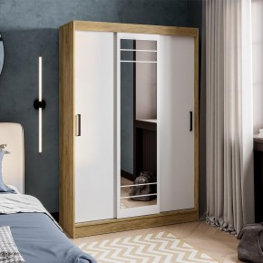 Шкаф-купе Тео ШКК-02 (крафт/белый) в Пойковском - poikovskii.ok-mebel.com | фото