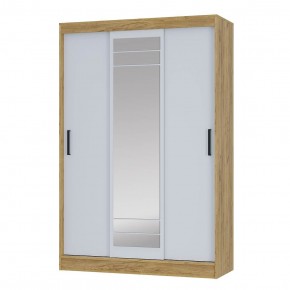 Шкаф-купе Тео ШКК-02 (крафт/белый) в Пойковском - poikovskii.ok-mebel.com | фото 2
