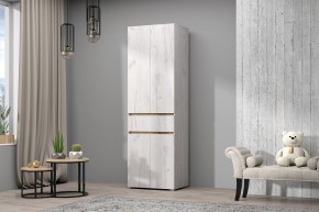 Шкаф Лиана (Дуб Крафт Белый/Дуб Крафт Золотой) в Пойковском - poikovskii.ok-mebel.com | фото