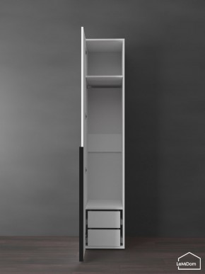 Шкаф Linnea MHR-1-3 2050х400х510 (Белый-М 11.1.1) в Пойковском - poikovskii.ok-mebel.com | фото 6