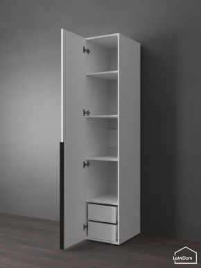 Шкаф Linnea MHR-1-3 2050х400х510 (Белый-М 11.1.2) в Пойковском - poikovskii.ok-mebel.com | фото 5