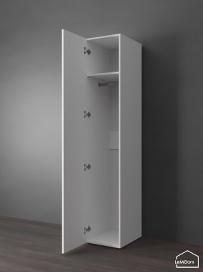 Шкаф Linnea MHR-1PO 2050х400х510 (Белый-М 11.1.1) в Пойковском - poikovskii.ok-mebel.com | фото 4