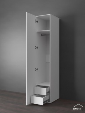Шкаф Linnea MHR-1PO-3 2050х400х510 (Белый-М 11.1.2) в Пойковском - poikovskii.ok-mebel.com | фото 5