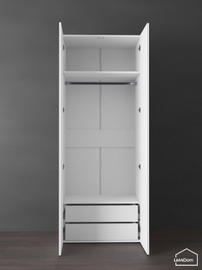 Шкаф Linnea MHR-2PO-3 2050х800х510 (Белый-М 11.1.1) в Пойковском - poikovskii.ok-mebel.com | фото 4