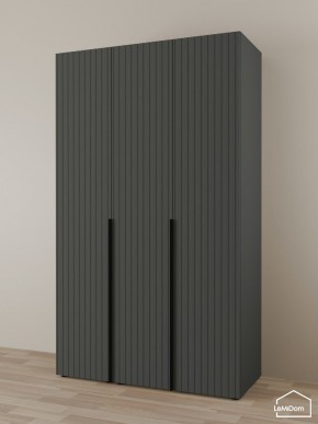 Шкаф Linnea MHR-3-1 2050х1200х510 (Графит-М 11.1.25) в Пойковском - poikovskii.ok-mebel.com | фото
