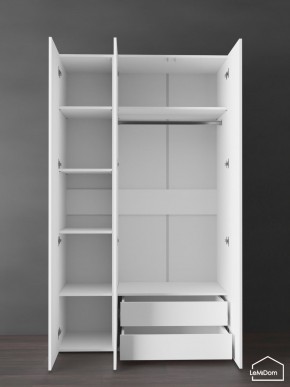 Шкаф Linnea MHR-3PO-2 2050х1200х510 (Белый-М 11.1.2) в Пойковском - poikovskii.ok-mebel.com | фото 5