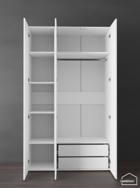 Шкаф Linnea MHR-3PO-2 2050х1200х510 (Белый-М 11.1.2) в Пойковском - poikovskii.ok-mebel.com | фото 6