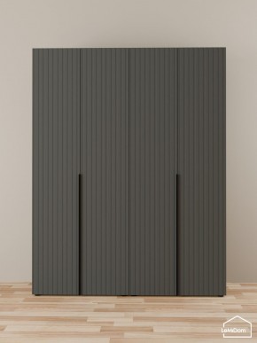 Шкаф Linnea MHR-4-1 2050х1600х510 (Графит-М 11.1.25) в Пойковском - poikovskii.ok-mebel.com | фото