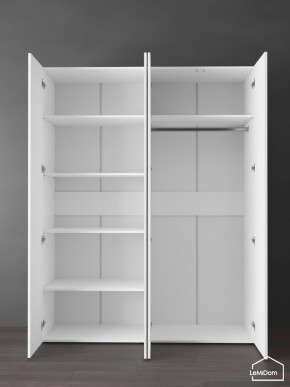 Шкаф Linnea MHR-4PO-1 2050х1600х510 (Белый-М 11.1.2) в Пойковском - poikovskii.ok-mebel.com | фото 4