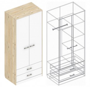 Шкаф "Милана" 2-х створчатый с 2 ящиками в Пойковском - poikovskii.ok-mebel.com | фото 3