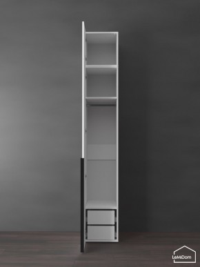 Шкаф с антресолью Linnea MHR-1A-3 2450х400х510 (Белый-М 11.1.2) в Пойковском - poikovskii.ok-mebel.com | фото 5