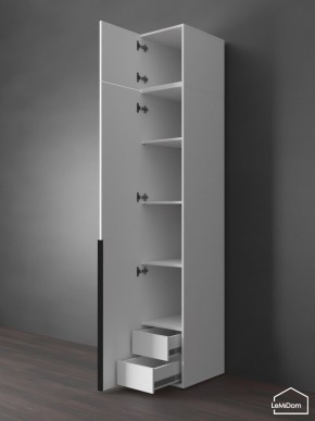 Шкаф с антресолью Linnea MHR-1A-4 2450х400х510 (Белый-М 11.1.2) в Пойковском - poikovskii.ok-mebel.com | фото 5