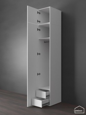 Шкаф с антресолью Linnea MHR-1POA-3 2450х400х510 (Белый-М 11.1.2) в Пойковском - poikovskii.ok-mebel.com | фото 6
