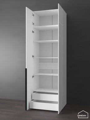 Шкаф с антресолью Linnea MHR-2A-4 2450х800х510 (Белый-М 11.1.2) в Пойковском - poikovskii.ok-mebel.com | фото 5