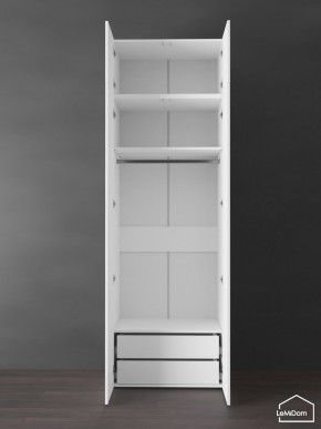 Шкаф с антресолью Linnea MHR-2POA-3 2450х800х510 (Белый-М 11.1.1) в Пойковском - poikovskii.ok-mebel.com | фото 5