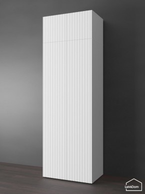 Шкаф с антресолью Linnea MHR-2POA-4 2450х800х510 (Белый-М 11.1.2) в Пойковском - poikovskii.ok-mebel.com | фото