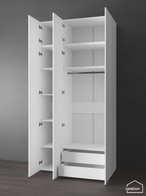 Шкаф с антресолью Linnea MHR-3POA-2 2450х1200х510 (Белый-М 11.1.1) в Пойковском - poikovskii.ok-mebel.com | фото 5