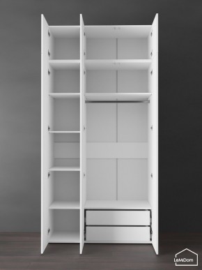 Шкаф с антресолью Linnea MHR-3POA-2 2450х1200х510 (Белый-М 11.1.1) в Пойковском - poikovskii.ok-mebel.com | фото 6
