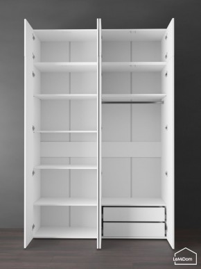 Шкаф с антресолью Linnea MHR-4POA-2 2450х1600х510 (Белый-М 11.1.2) в Пойковском - poikovskii.ok-mebel.com | фото 5