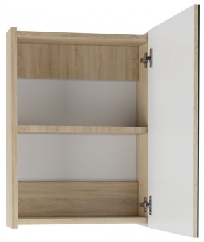 Шкаф-зеркало Мечта 50 Дуб сонома АЙСБЕРГ (DM2318HZ) в Пойковском - poikovskii.ok-mebel.com | фото 2