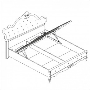 Спальня Мишель 5-ти ств (белый матовый/экокожа) в Пойковском - poikovskii.ok-mebel.com | фото 4