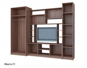 Стенка Марта 11 (Венге/Беленый дуб) в Пойковском - poikovskii.ok-mebel.com | фото 4