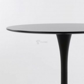 Стол Barneo T-3 Tulip style (RAL9017 черный, D100) в Пойковском - poikovskii.ok-mebel.com | фото
