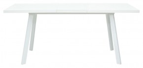 Стол ФИН 120 Белый, стекло/ Белый каркас М-City в Пойковском - poikovskii.ok-mebel.com | фото 2