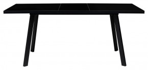 Стол ФИН 120 Черный, стекло/ Черный каркас М-City в Пойковском - poikovskii.ok-mebel.com | фото