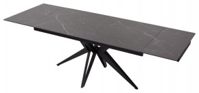 Стол FORIO 160 MATT BLACK MARBLE SOLID CERAMIC / BLACK, ®DISAUR в Пойковском - poikovskii.ok-mebel.com | фото 5