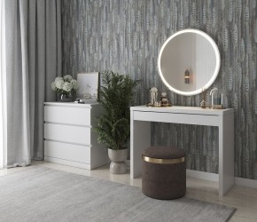 Стол косметический Энкель 100 белый в Пойковском - poikovskii.ok-mebel.com | фото 4