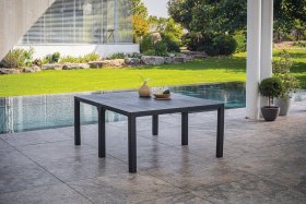 Стол раскладной Джули (Julie Double table 2 configurations) Графит в Пойковском - poikovskii.ok-mebel.com | фото 2