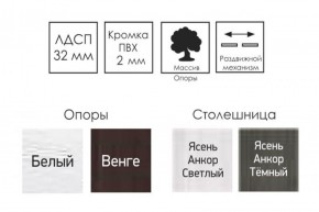 Стол раскладной Ялта (опоры массив резной) в Пойковском - poikovskii.ok-mebel.com | фото 9