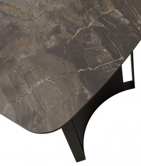 Стол RASMUS 160 KL-80 Серый мрамор, итальянская керамика / черный каркас, ®DISAUR в Пойковском - poikovskii.ok-mebel.com | фото 9