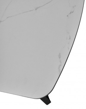 Стол RASMUS 160 TL-45 Белый мрамор, испанская керамика / черный каркас, ®DISAUR в Пойковском - poikovskii.ok-mebel.com | фото 6