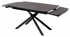 Стол RIVOLI 140 MATT BLACK MARBLE SOLID CERAMIC / BLACK, ®DISAUR в Пойковском - poikovskii.ok-mebel.com | фото 6