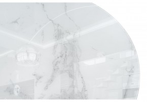 Стол стеклянный Норфолк 100х78 белый мрамор / белый в Пойковском - poikovskii.ok-mebel.com | фото 6