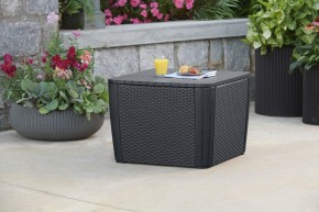 Стол-сундук Лузон Плюс (Luzon Plus Flat Wicker), графит в Пойковском - poikovskii.ok-mebel.com | фото
