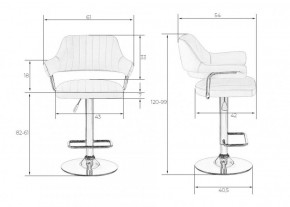 Стул барный DOBRIN CHARLY LM-5019 (черный) в Пойковском - poikovskii.ok-mebel.com | фото 2