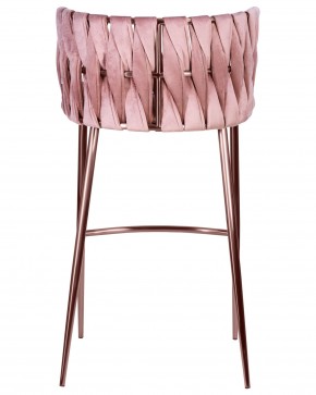 Стул барный DOBRIN EMMA ROSE GOLD, розовый велюр (VF-10) в Пойковском - poikovskii.ok-mebel.com | фото 5