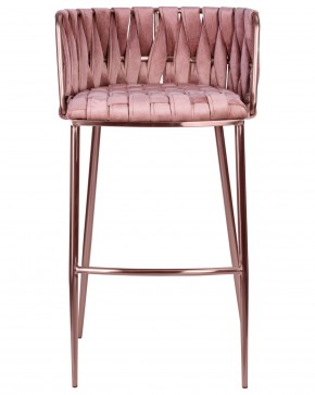 Стул барный DOBRIN EMMA ROSE GOLD, розовый велюр (VF-10) в Пойковском - poikovskii.ok-mebel.com | фото 6