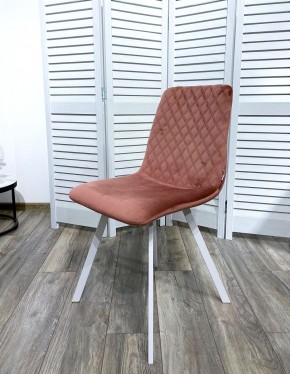 Стул DAIQUIRI BLUVEL-52 PINK / белый каркас, велюр М-City в Пойковском - poikovskii.ok-mebel.com | фото 7