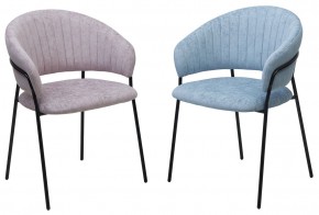 Стул ГЕММА, цвет RAIN 13 blue, велюр / черный каркас М-City в Пойковском - poikovskii.ok-mebel.com | фото 8